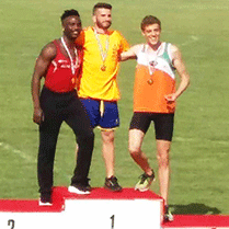 Jonas è argento nei 100m.